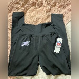 NWT NFL Eagles Football Black Athletic Leggings